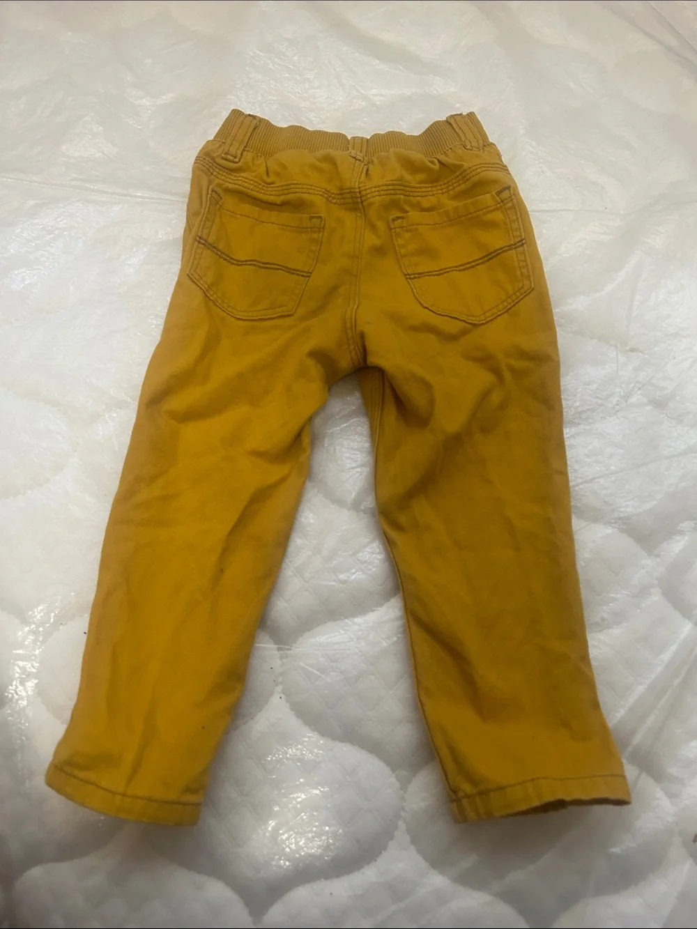 H&M Kids Mustard Yellow Stretch Twill Pants